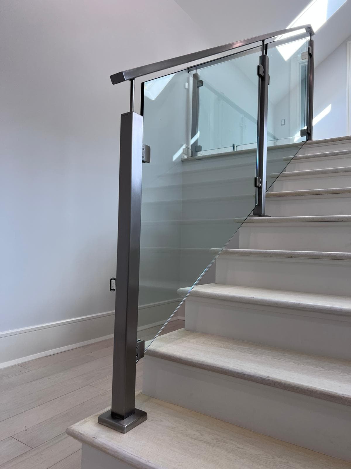 Stainless steel glass railing